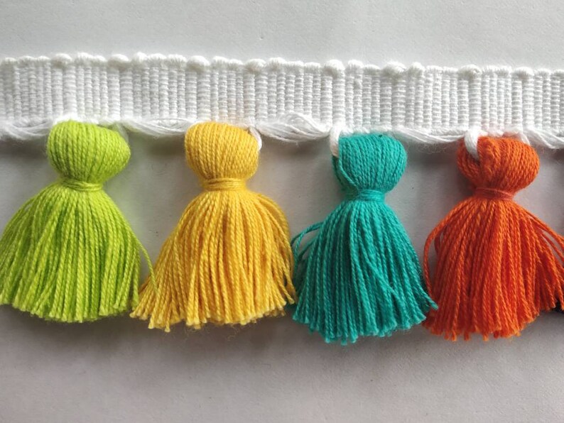 Multi Coloured Tassel Fringe Trims Tassel Trim Tassel Fringe Etsy