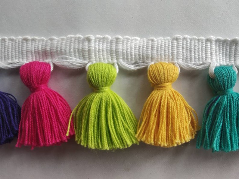 Multi Coloured Tassel Fringe Trims Tassel Trim Tassel Fringe Etsy