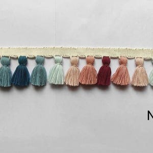 Tassel trim, lampshade trim, lampshade trims, lampshade trimmings, lampshade fringe, trim for curtains, tassel trim by the yard, fringe trim