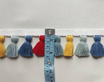 ホームデコレーション、ランプシェード用トリム、タッセルフリンジトリム、タッセルトリム、1ヤードあたりのタッセルトリム、タッセルフリンジ、クッション用トリム