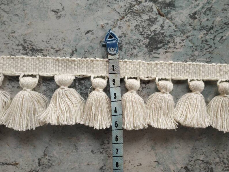 Ivory Tassel Trim Tassel Fringe Trim Etsy