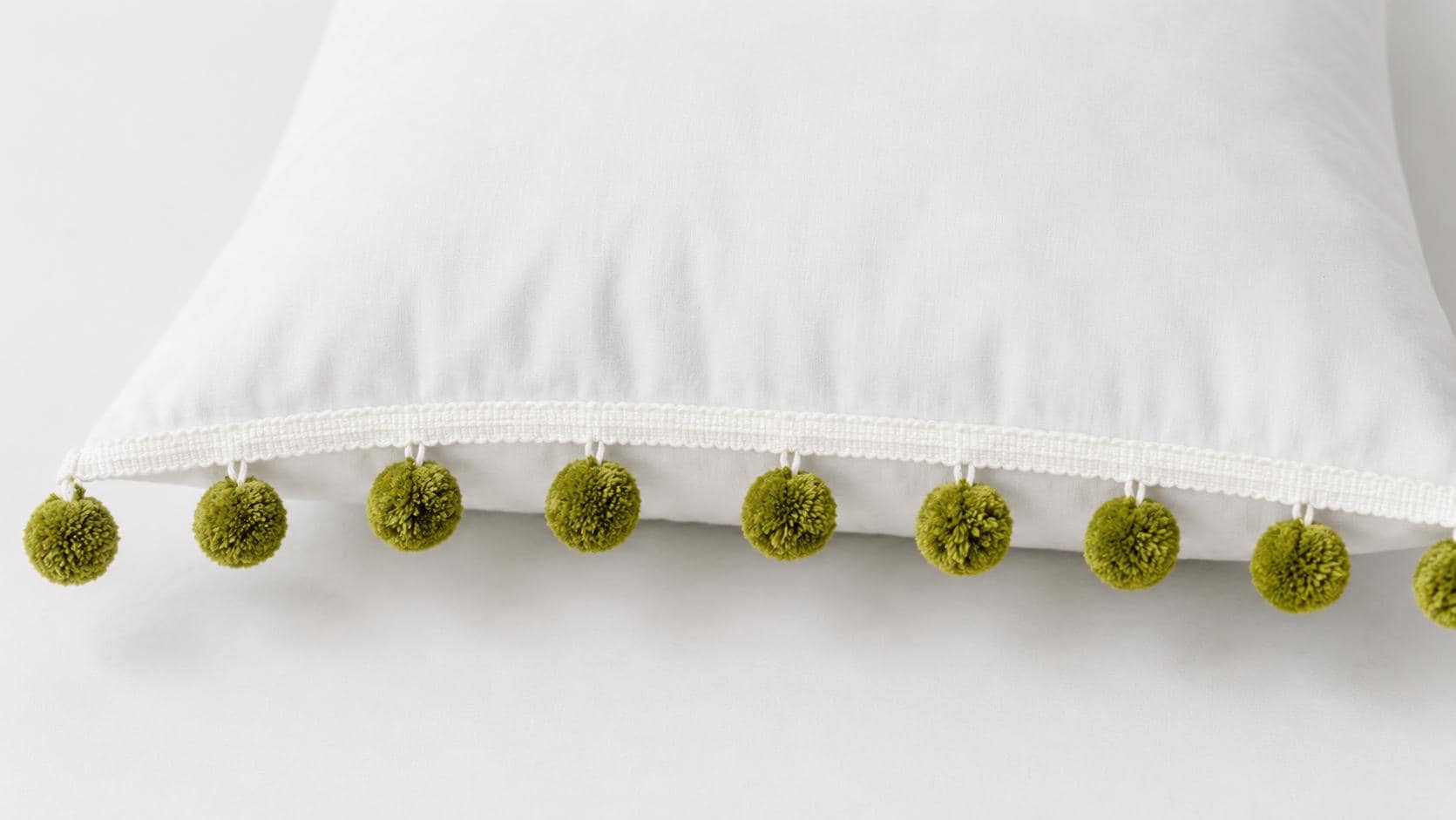 Citrine Cotton Pom Pom Trim, Decorative Fringe Trim for Curtains,…