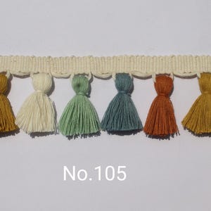multi colored tassel fringe trim, tassel trim, tassel trim by the yard, tassel fringe, trim for cushions, trim for curtains, fringe trim