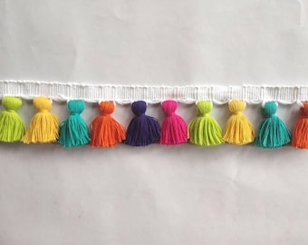 tassel trim, tasssl fringe, tassel fringe trim, fringe trim