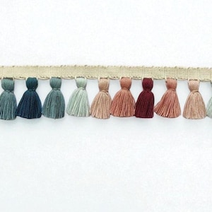Tassel trim, lampshade trim, lampshade trims, lampshade trimmings, lampshade fringe, trim for curtains, tassel trim by the yard, fringe trim