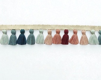 Tassel trim, lampshade trim, lampshade trims, lampshade trimmings, lampshade fringe, trim for curtains, tassel trim by the yard, fringe trim
