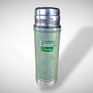 Stanley 1357 1 Quart Thermos SuperVac Steel Lined 1959 Industrial NO Stopper image 1