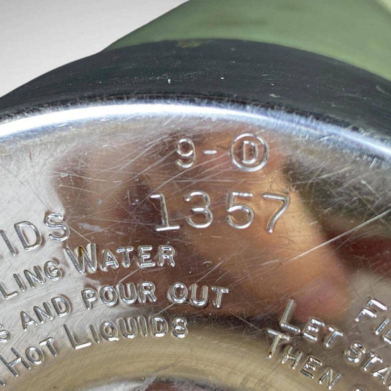 Stanley 1357 1 Quart Thermos SuperVac Steel Lined 1959 Industrial NO Stopper image 5