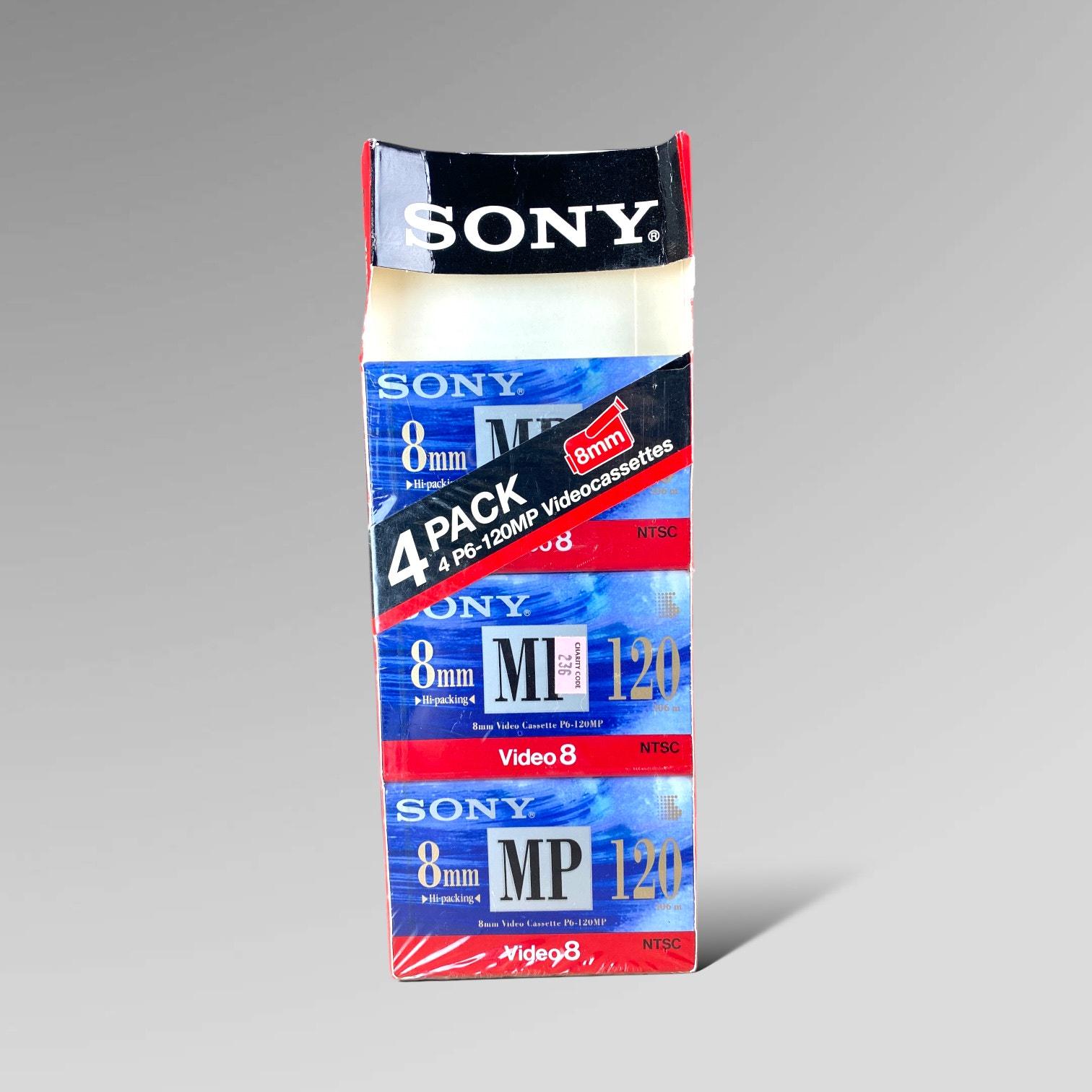 Reserved for K - Three SEALED Sony 8mm Video Cassette MP P6-120mp