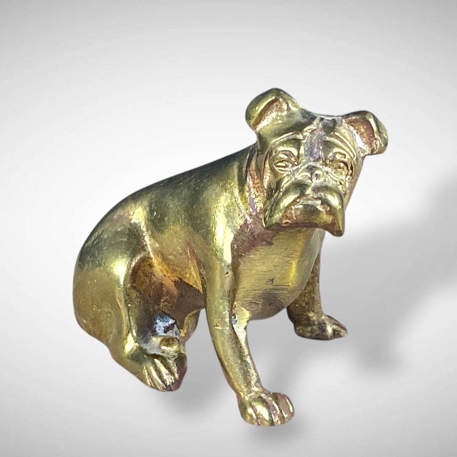 Brass Bulldog Figure - Etsy