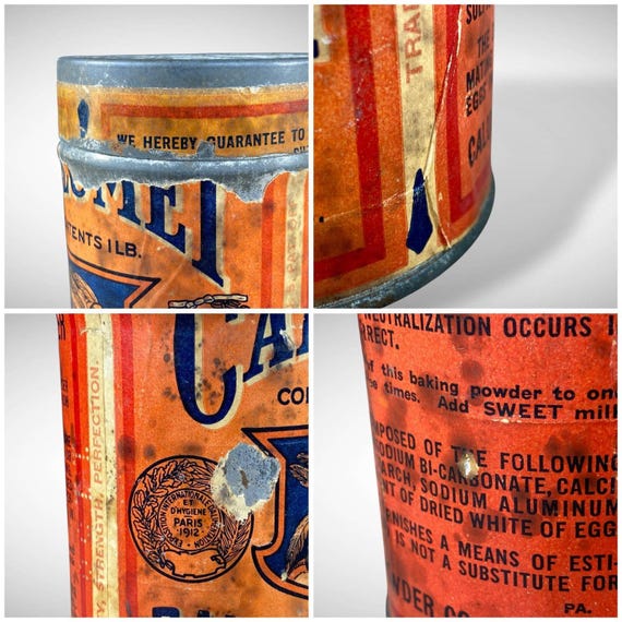 Calumet Native American Baking Powder Advertising Tin Litho Early