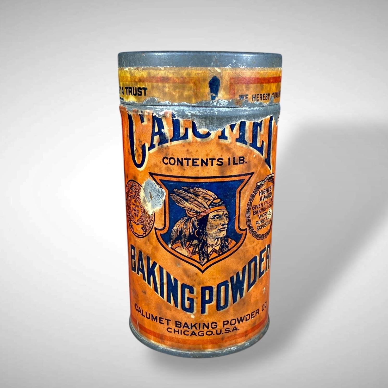 Calumet Native American Baking Powder Advertising Tin Litho Early