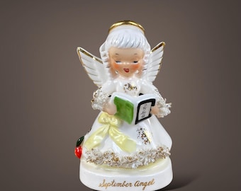 NAPCO September Angel Back to School A1369 Math Book Apple Teacher