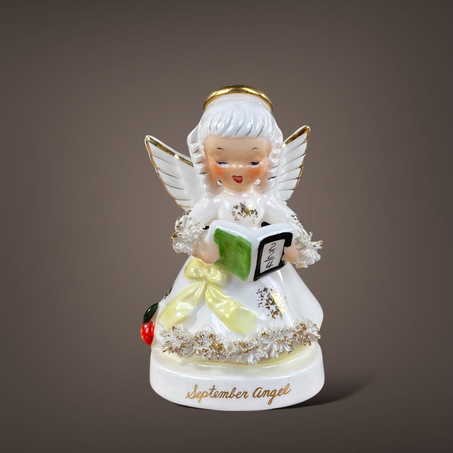 NAPCO September Angel Back to School A1369 Math Book Apple Teacher