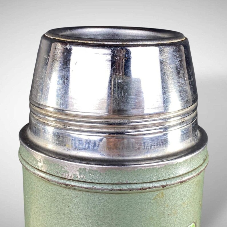 Stanley 1357 1 Quart Thermos SuperVac Steel Lined 1959 Industrial NO Stopper image 9
