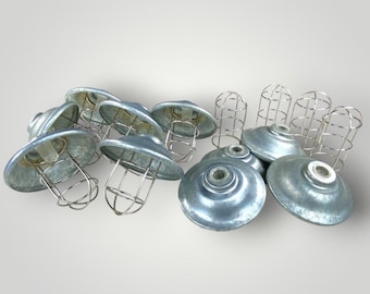 6 Metal Lantern String Light Covers Industrial Style PLUS 4 for Parts or Crafts