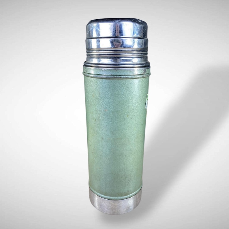 Stanley 1357 1 Quart Thermos SuperVac Steel Lined 1959 Industrial NO Stopper image 6