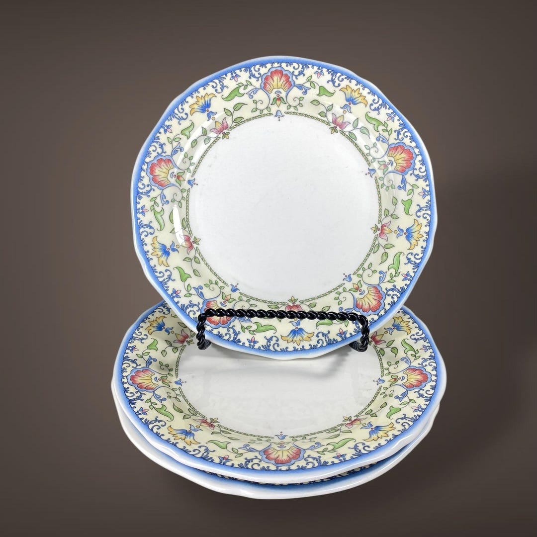 Gien France Marie-louise Bread & Butter Plates Setof3 – 7