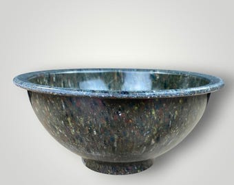 Texas Ware 111 Confetti Splatter Bowl End of Day MCM Bowl 1950s As Is READ
