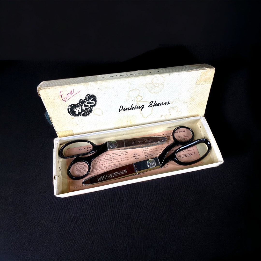 Vintage Wiss Pinking Shear Model A and Model CB7 Original Box and