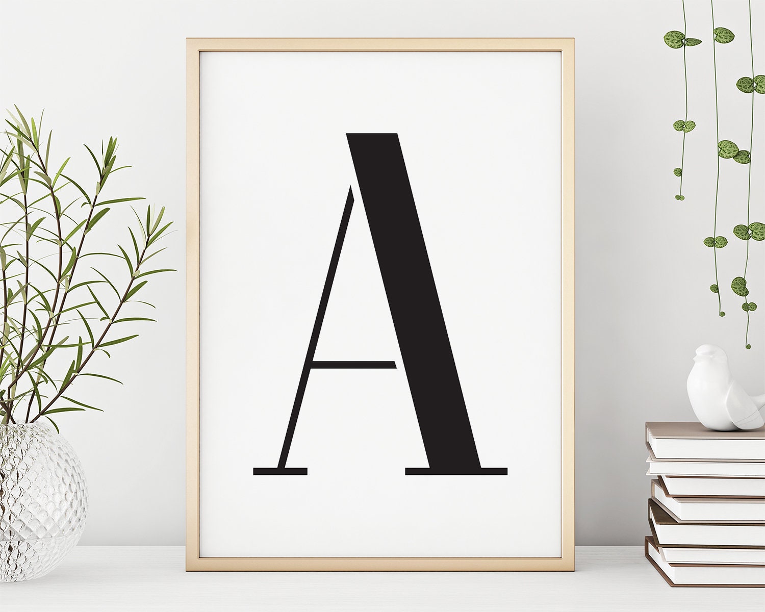 Letter A Printable Art Digital Download Typography Print a - Etsy UK