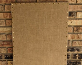 HUGE 24 x 72 Burlap Magnet Board, Message Board, Designer Vision Board, Home Office Bulletin Board, Magnet Board for Wall