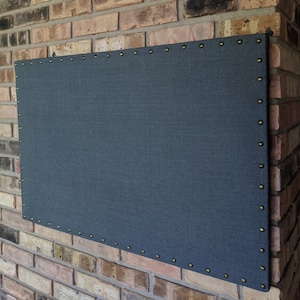 Large 24 x 36 Dark Gray MAGNETIC or CORK Bulletin Board, Pin Board, Office Organizer, Command Center, Vision Board image 1