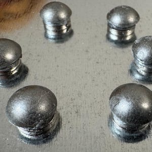 Strong Brushed Nickel Nail Head Magnets for Magnetic Boards Refrigerator Magnets Office Magnets