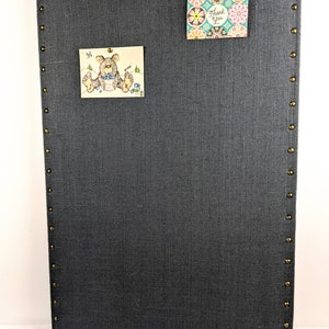 Large 24 x 36 Dark Gray MAGNETIC or CORK Bulletin Board, Pin Board, Office Organizer, Command Center, Vision Board image 5