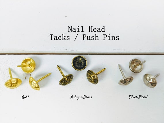 Gold Push Pin Clips for Cork Board, Metal Durable Bulldog Clips with Thumb  Tacks for Bulletin Board Decorations, Artworks, Photos, Craft Projects, 30