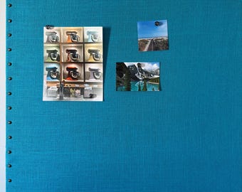 Clearance  X Large 36 x 48 Turquoise Blue MAGNETIC Board Wall Bulletin Board Pin Board Office Organizer Designer Vision Board Wedding Gift