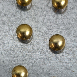 Strong Smooth Gold Nail Head Magnets for Magnetic Boards Refrigerator Magnets Office Magnets