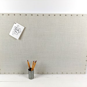 Large 24 x 36 White MAGNETIC or CORK Bulletin Board, Pin Board, Office Organizer, Command Center, Vision Board image 1