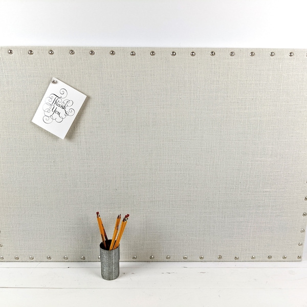 Large 24" x 36" White MAGNETIC or CORK Bulletin Board, Pin Board, Office Organizer, Command Center, Vision Board