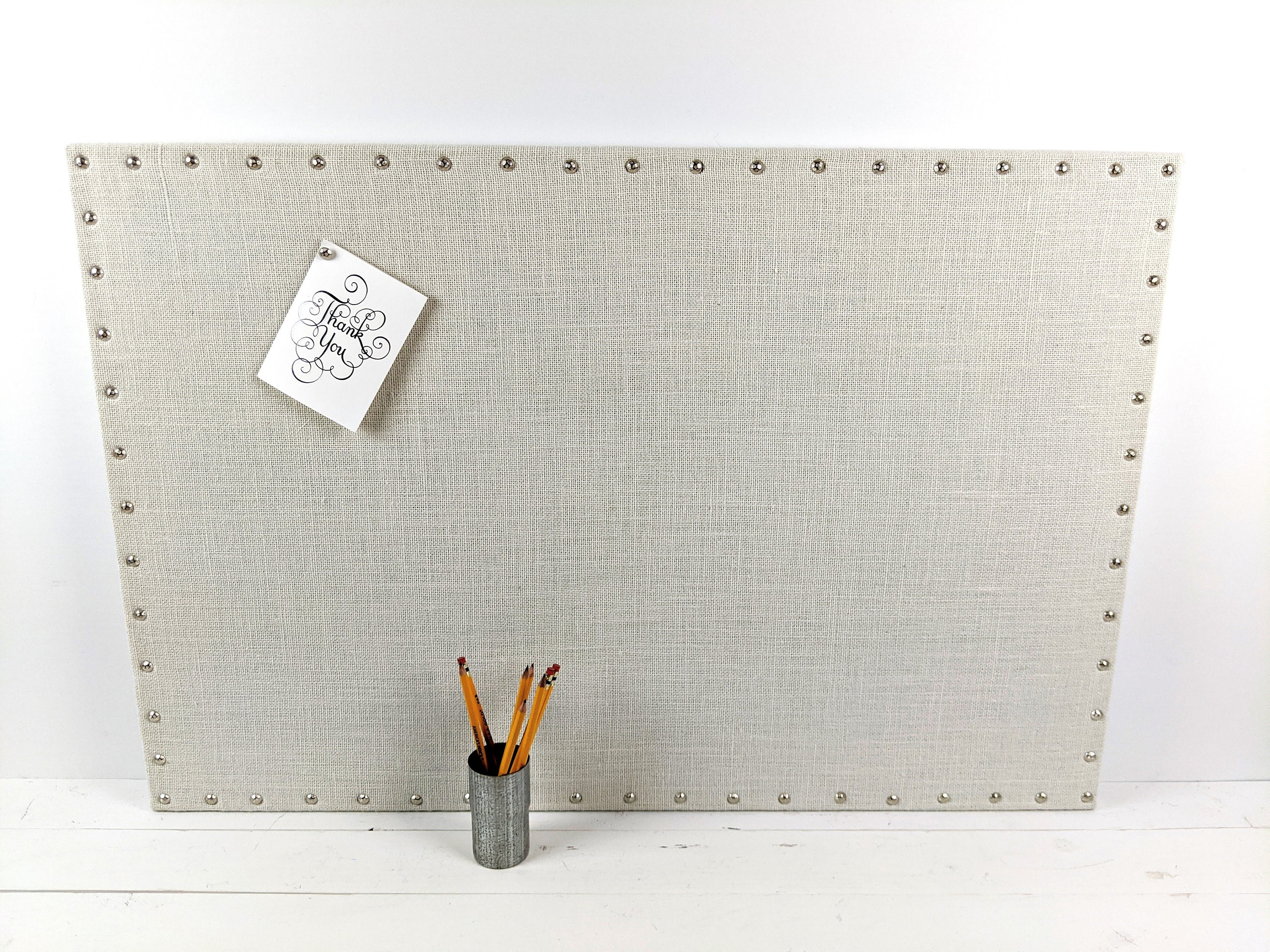 Tablero de pared magnético para la oficina y el hogar, tablero de anuncios  grande, tablero magnético - 3 acabados incluidos. Pizarra blanca decorativa