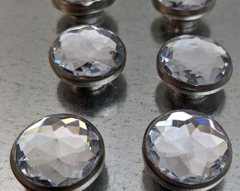Large Crystal Nail Head Magnets for Magnetic Boards Refrigerator Magnets Office Magnets Gift for Girls Gift under 25, Designer Nail Head
