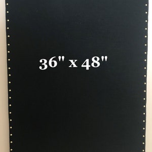CORK Extra Large 36x48 Black Bulletin Board, Designer Vision Board, Classic Style, Office Organizer, Wedding Board, Memo Board, Cork Board image 2
