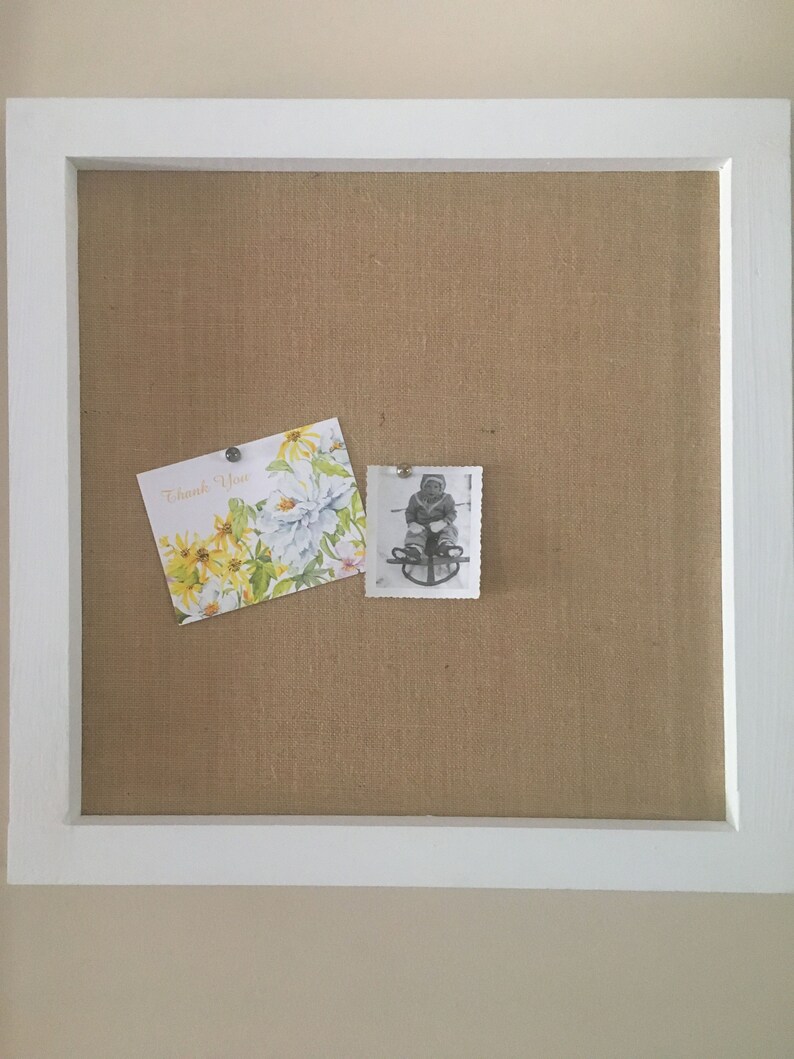 Decorative Memory Board With Cedar Frame Rustic Etsy