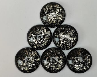 SUPER STRONG Black & Gold Glass Magnet Milky Way Magnet Refrigerator Magnet