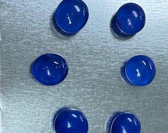 Blue Glass Magnets Refrigerator Magnets Party Favor Back to School Dorm Room Magnets Pretty Wedding Gift Decor for Office Supply USA Made
