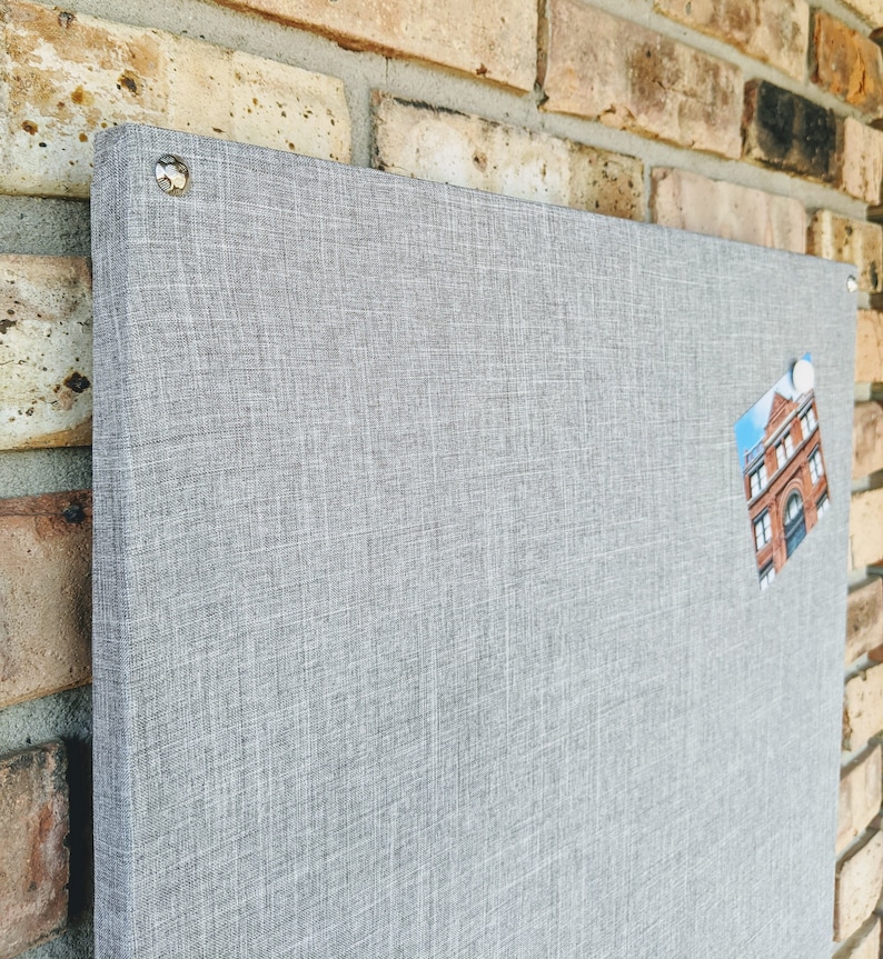 Large 24 X 36 Gray Linen Fabric Board Etsy