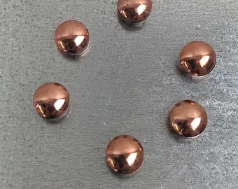 Strong Rose Gold Nail Head Magnets for Magnetic Boards Refrigerator Magnets Copper Magnets