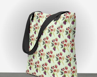 Shivat haminim seven species tote bag, Fruits of Israel shopper for you