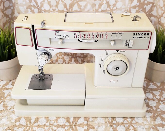 Vintage Singer Merritt Sewing Machine Model 8734 Etsy