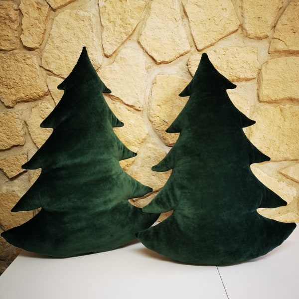 Weihnachtsbaumform-Sofakissen, Weihnachtsdekor, Kuschelkissen, Christmas tree-shaped pillow, Christmas decor, Sofakissen