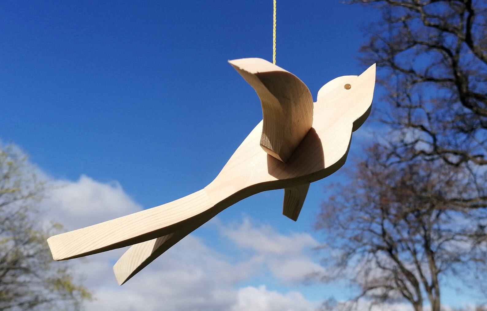 Small Handmade Wooden Garden and Yard Bird Decor Made From - Etsy