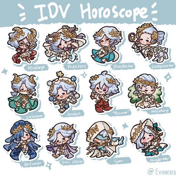 Identity V Horoscope Keychains