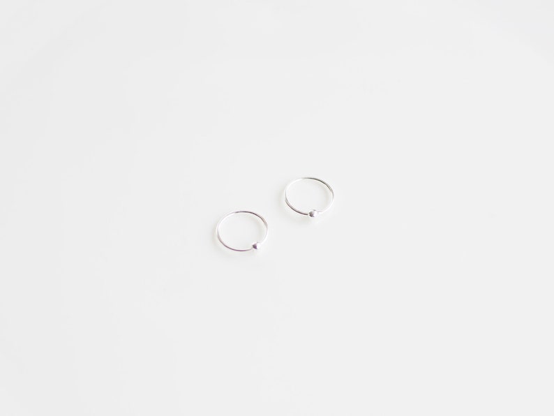 9 mm Tiny Hoop Earrings Nose ring Twisted Hoop cartilage Etsy