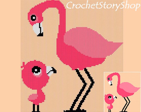 Flamingo Knitting Chart