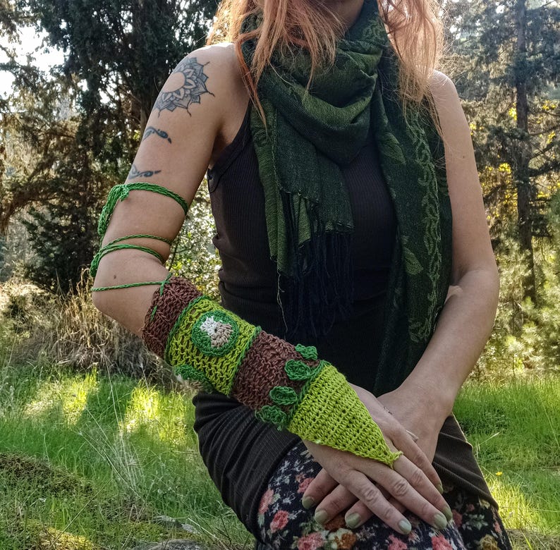 Forest Spirit Bracer Crochet Pattern PDF Digital Pattern With Detailed ...